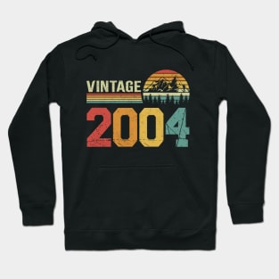 Vintage 2004 20th Birthday Gift Idea - Classic Distressed Hoodie
